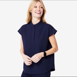 Figs navy blue rafaela scrub top